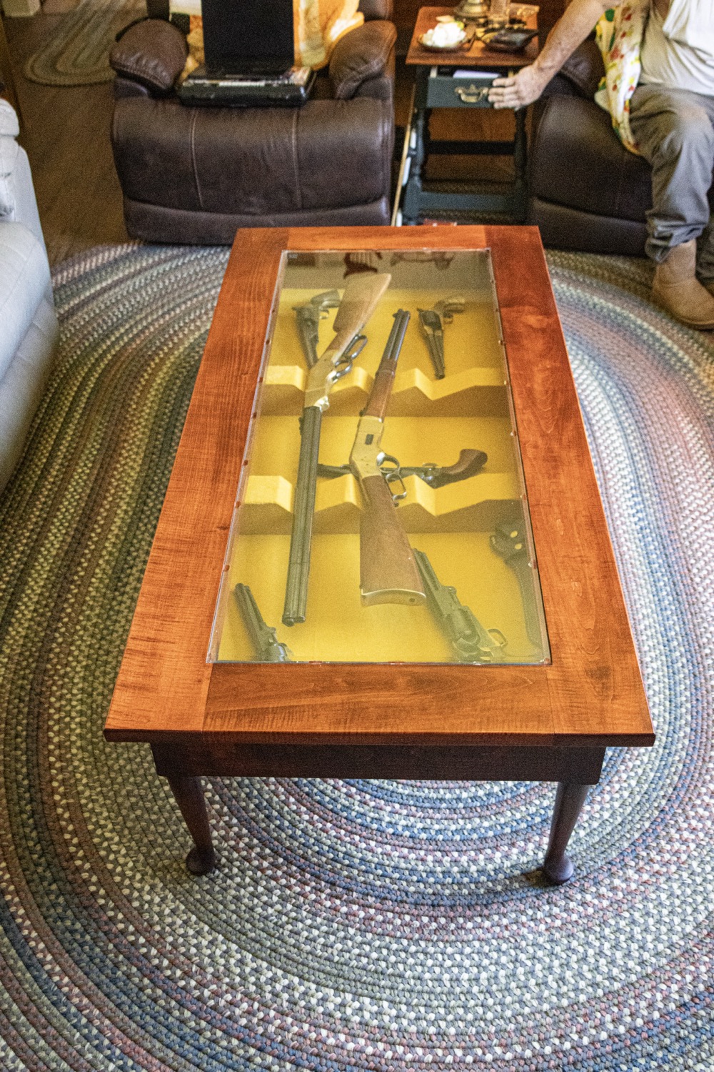 Custom Gun Display Coffee Table