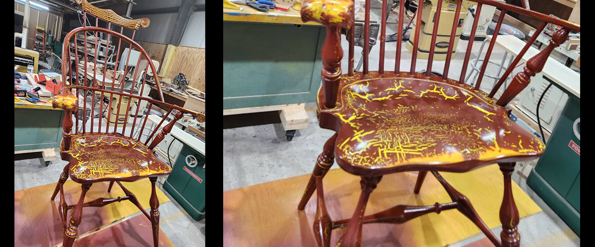 Crackled Windsor Chair